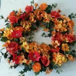 fall orange and red wreath 2