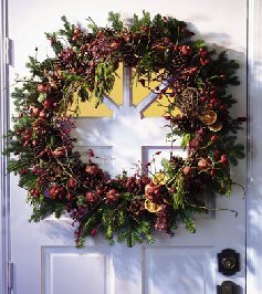 wreath on door