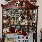 Christmas items on shelf