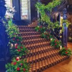 Flowers on Staircase