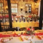 Flowers on table