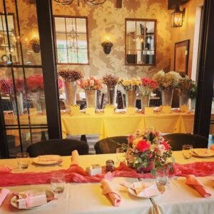 Flowers on table