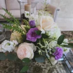 purple, white and pastel flower arrangement for all occasions